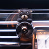 SearchFindOrder Cute Bear Pilot Car Air Freshener with Rotating Propeller