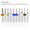 SearchFindOrder D3.175 0.8-3.0set Carbide Tungsten Corn teeth Milling bits cutter for Engraving machine