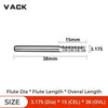 SearchFindOrder D3.175X15X38L Carbide Tungsten Corn teeth Milling bits cutter for Engraving machine