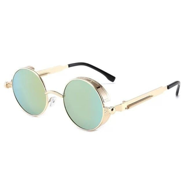 SearchFindOrder daily deal COLOR-27 / Glasses Retro Round Classic Gothic Steampunk Sunglasses (UV400)