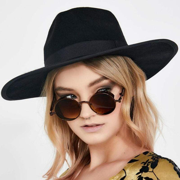 SearchFindOrder daily deal Retro Round Classic Gothic Steampunk Sunglasses (UV400)
