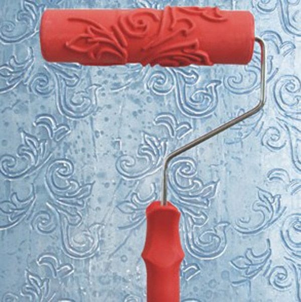 Decorative pattern embossing paint roller