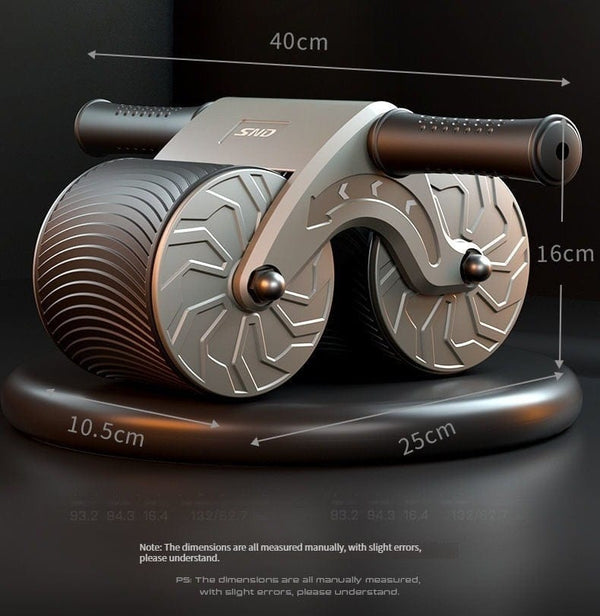 SearchFindOrder Double Wheel Abdominal Exerciser Women Men Automatic Rebound Ab Wheel Roller