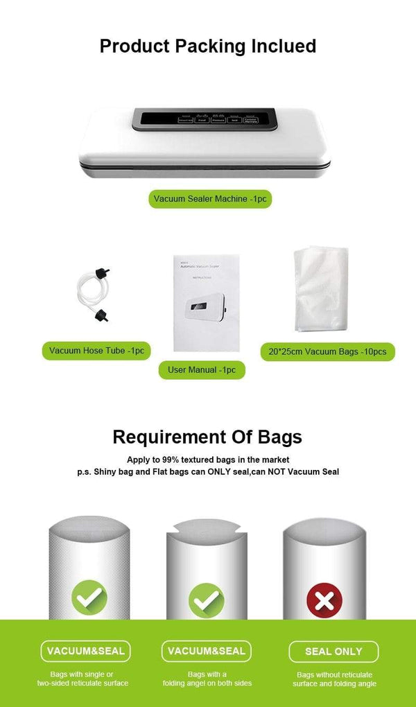 SearchFindOrder Dry & Wet Food Vacuum Seal & Saver