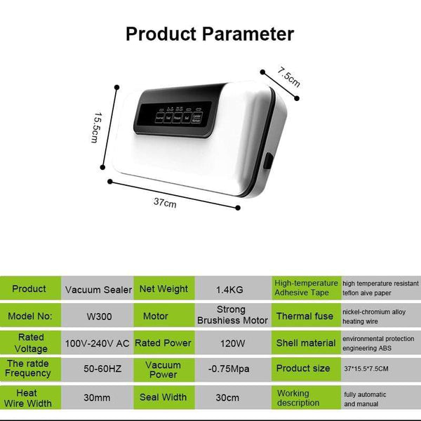 SearchFindOrder Dry & Wet Food Vacuum Sealer & Saver