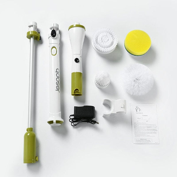 SearchFindOrder Electric Rotating Brush, Wireless Charge, Kitchen & Bathroom Cleaning Set