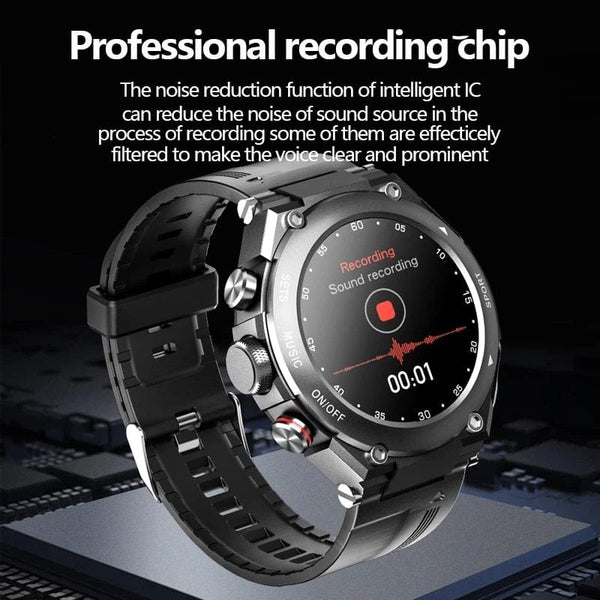 SearchFindOrder Elegant Bluetooth Touch Screen Earphones Sport Smartwatch