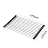 SearchFindOrder F-470X220MM Multipurpose Stainless-Steel Roll-up Drying Rack