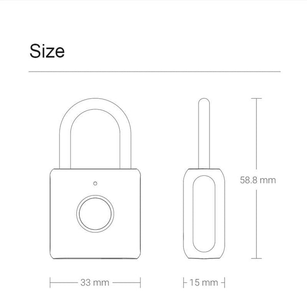 SearchFindOrder Fingerprint Padlock