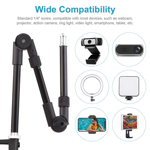 SearchFindOrder Flexible and Foldable Desk Mount Stand with Metal Bracket