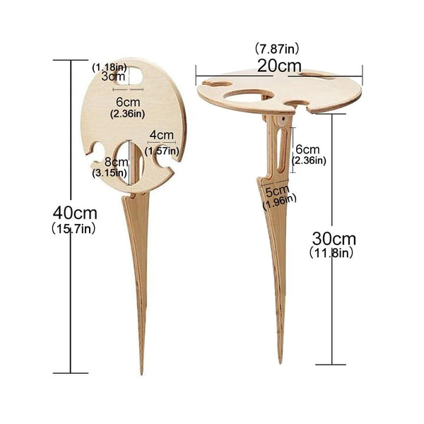 SearchFindOrder Foldable Portable Outdoor Wine Table