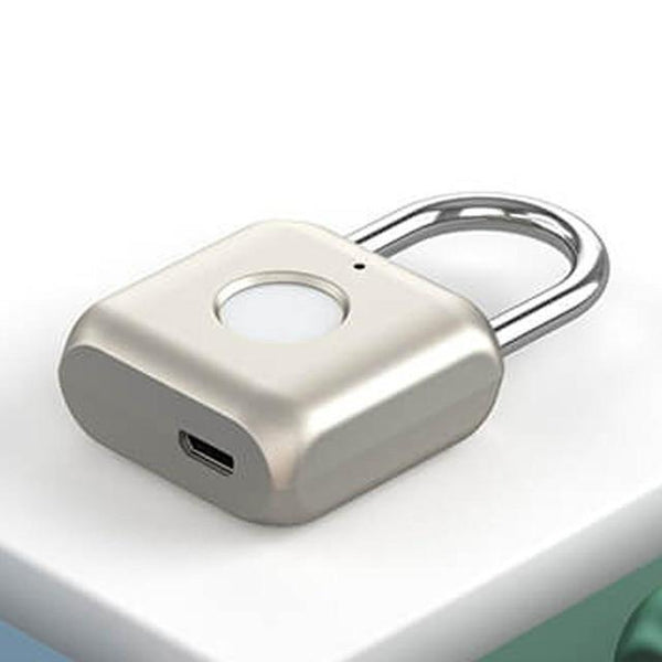 SearchFindOrder Gold Fingerprint Padlock