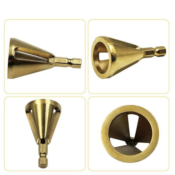 SearchFindOrder Gold hexagon type2 Threaded Rod Fixer Deburring Tool