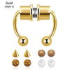 SearchFindOrder gold style3 Magnetic Nose Hoop Ring