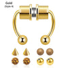 SearchFindOrder gold style4 Magnetic Nose Hoop Ring