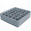 SearchFindOrder Gray 30 Grids Foldable Drawer Storage Box Organizer