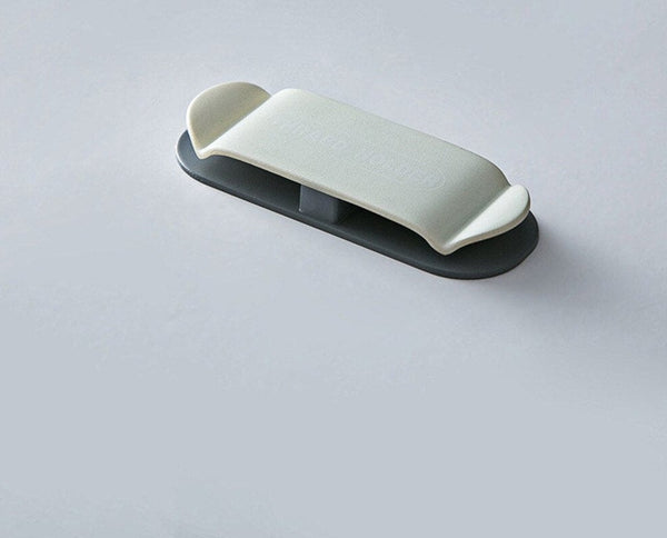 SearchFindOrder Gray Cable Clips Cable Organizers used for Earbuds Cords USB, and power cords