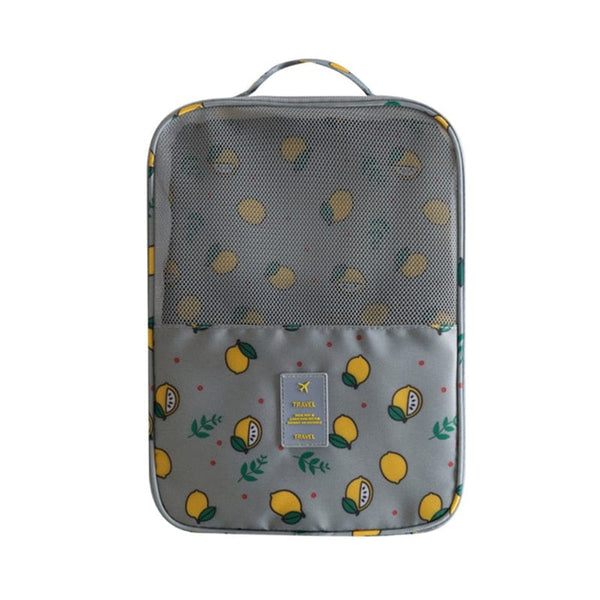 SearchFindOrder Gray lemon / China Portable Waterproof Dustproof Travel Shoe Organizer Bag