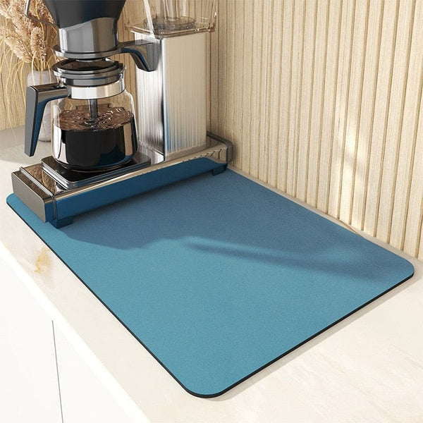SearchFindOrder Green / 30x20cm Kitchen Countertop Water Absorbent Mat