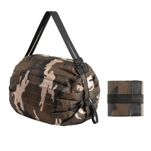 SearchFindOrder Green camouflag Waterproof Reusable Foldable Shopping and Travel Bag