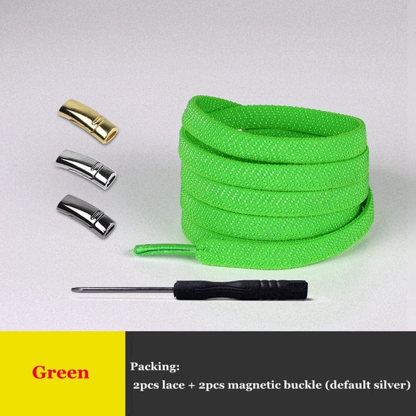 SearchFindOrder Green / China / 100cm Smart Magnetic No-Tie Shoelaces