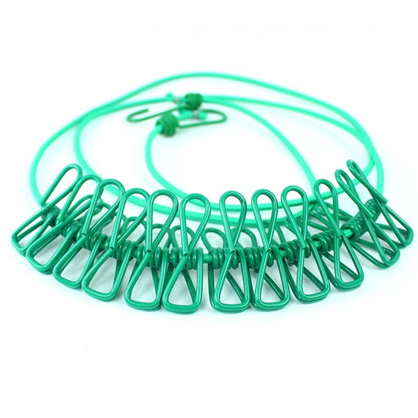 SearchFindOrder Green The Portable Windproof Clothesline