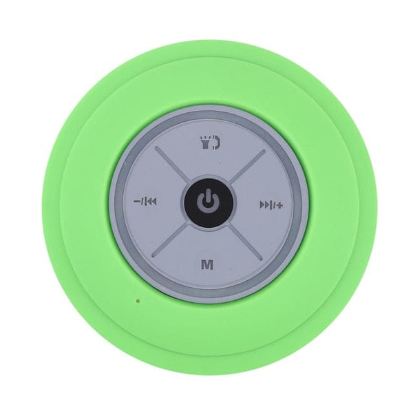 SearchFindOrder Green with Lights Mini Portable Waterproof Bluetooth Speaker