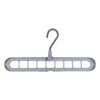 SearchFindOrder Grey Nine-Hole Multi-Function Magic Hanger