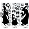 SearchFindOrder halloween 1 Horror Halloween Decoration Double Sided Removable Wall and Window Decals
