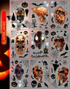SearchFindOrder halloween 3 Horror Halloween Decoration Double Sided Removable Wall and Window Decals