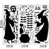 SearchFindOrder halloween Horror Halloween Decoration Double Sided Removable Wall and Window Decals