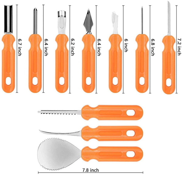 SearchFindOrder Halloween Pumpkin Carving Kit (10 Pieces)