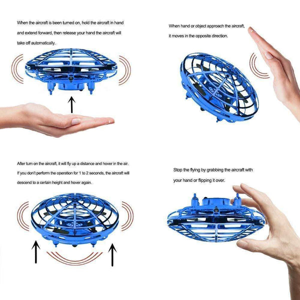 SearchFindOrder Hand Controlled Mini Helicopter UFO RC Drone