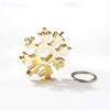 SearchFindOrder Hand Tools Golden 18-in-1 Stainless Steel Snowflake Multifunctional Tool