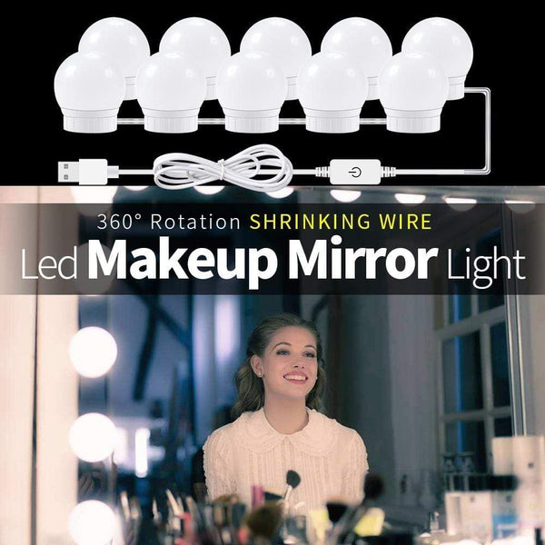 SearchFindOrder Hollywood Style Vanity Mirror USB LED Lights