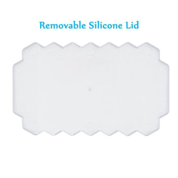 SearchFindOrder Honeycomb Stackable Ice Cube Trays with Removable Lid