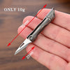 SearchFindOrder itanium Alloy Mini Folding Keychain Knife