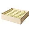 SearchFindOrder Khaki 24 Grids Foldable Drawer Storage Box Organizer