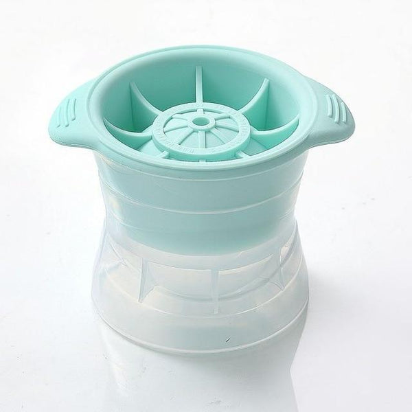 SearchFindOrder kitchenware Green 4 Pieces Round Ball Ice Cube Maker