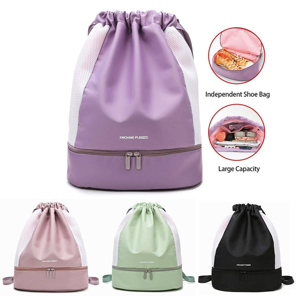 SearchFindOrder Large Capacity Oxford Sports Backpack with Dry Wet Separation