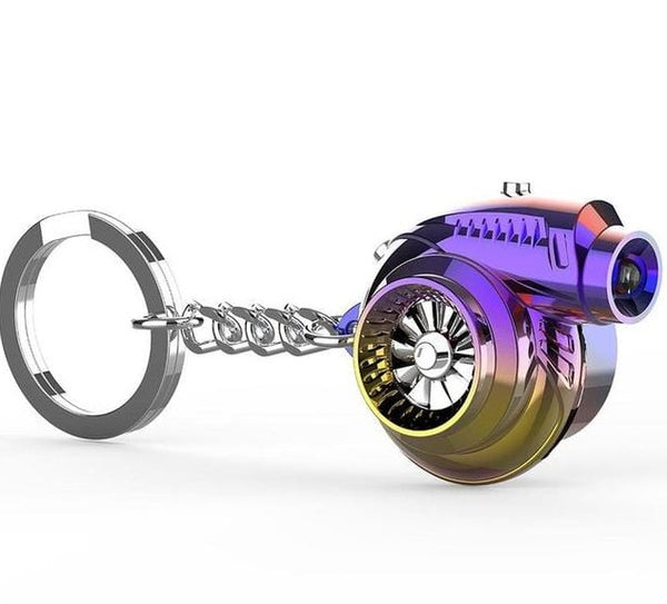 SearchFindOrder Laser / China Mini Supercharger Turbo Fan Keychain 300 Lumens Flashlight with Sound Effects