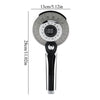 SearchFindOrder LED Color Shower Head with Temperature Display