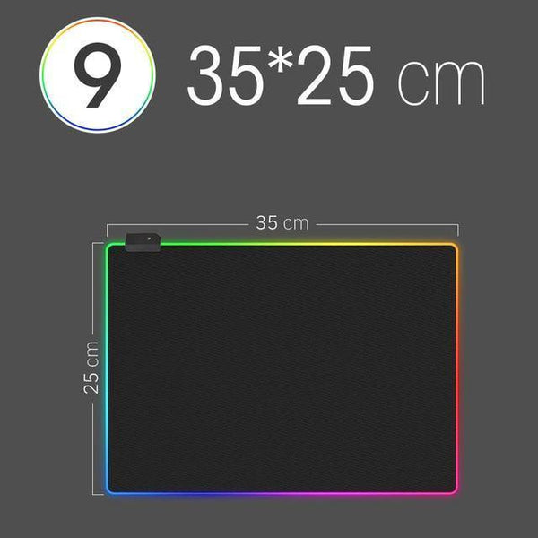 SearchFindOrder LED Light Mousepad RGB Keyboard Cover Deskmat