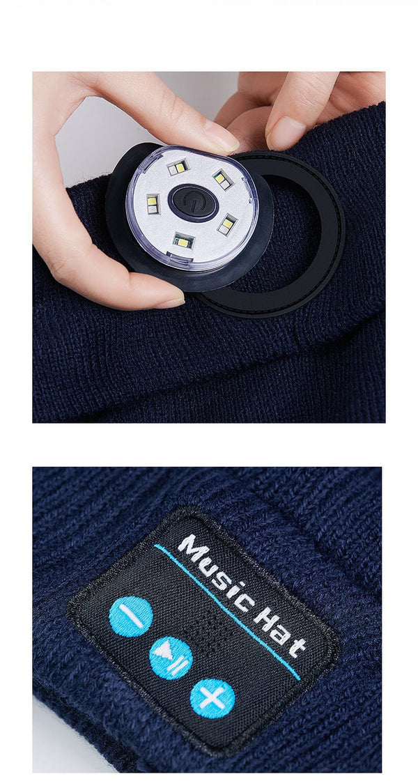 SearchFindOrder LED Wireless Headphone Music Winter Hat