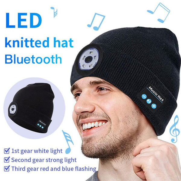 SearchFindOrder LED Wireless Headphone Music Winter Hat