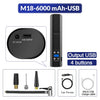 SearchFindOrder M18-6000mAH-USB Cordless LED Tire Inflator