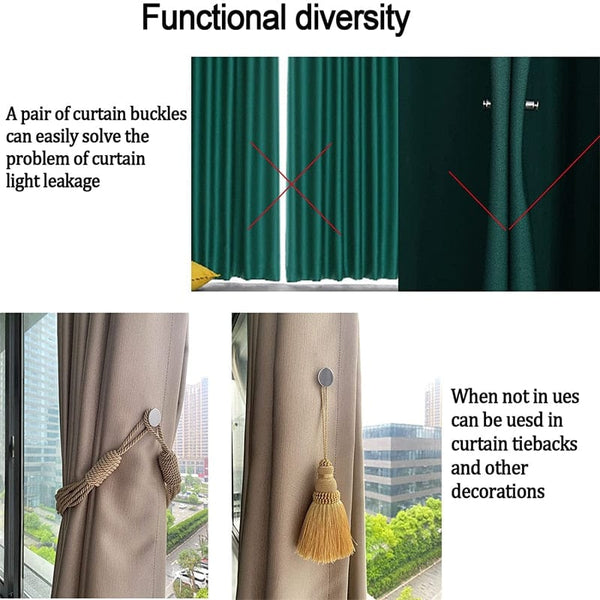 SearchFindOrder Magnetic Curtain Holder Clip Set
