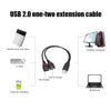 SearchFindOrder Male to Dual USB Female USB Charging Power Cable