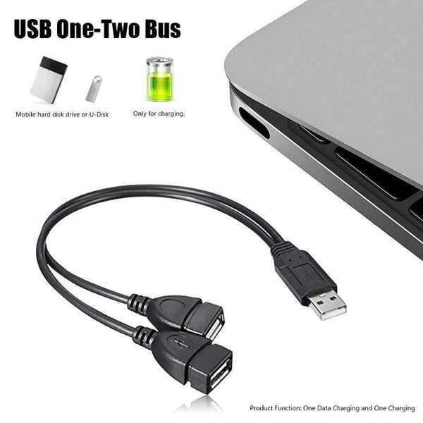 SearchFindOrder Male to Dual USB Female USB Charging Power Cable