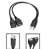SearchFindOrder Male to Dual USB Female USB Charging Power Cable
